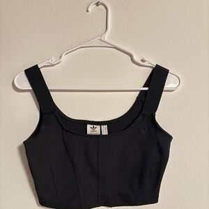 Adidas Women's Sleek Black Crop Top